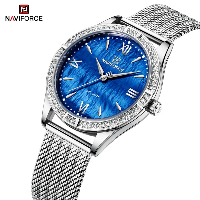 NAVIFORCE Women's Fashion Watches Luxury Simple Ladies Quartz Wristwatches Qualities Female Women's Fashion Creative Watch