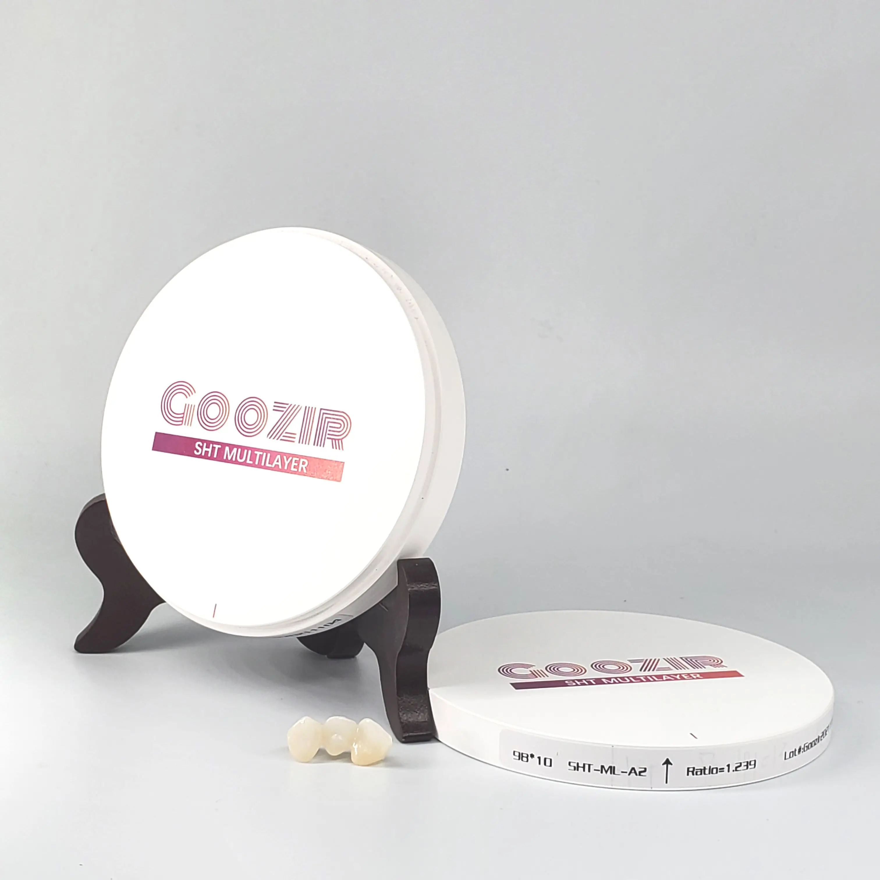 GOOZIR 98mm B1 SHT Fabricante De Materiales Dentales Bloque De Zirconia Dental Para Laboratorio Dental