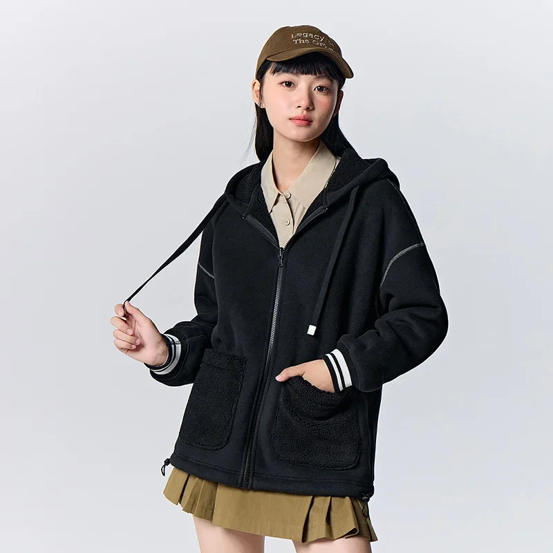 Куртка Semir женская из имитации овечьей шерсти флисовый кардиган свободного