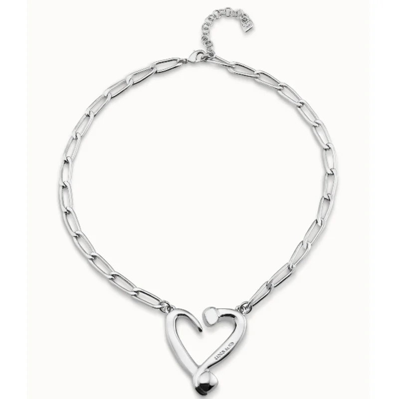 

2023 Best-selling High Quality Fashion Electroplated 925 Silver Heart Shaped High Quality Necklace Holiday Jewelry Gift