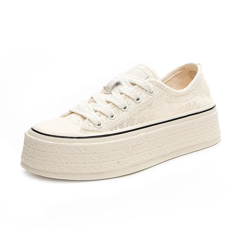 

Chunky Platform Shoes Women Summer 2023 New Mesh Casual Sneakers Girls Flats Fashion White Luxury Tennis Chic Designer Footwear