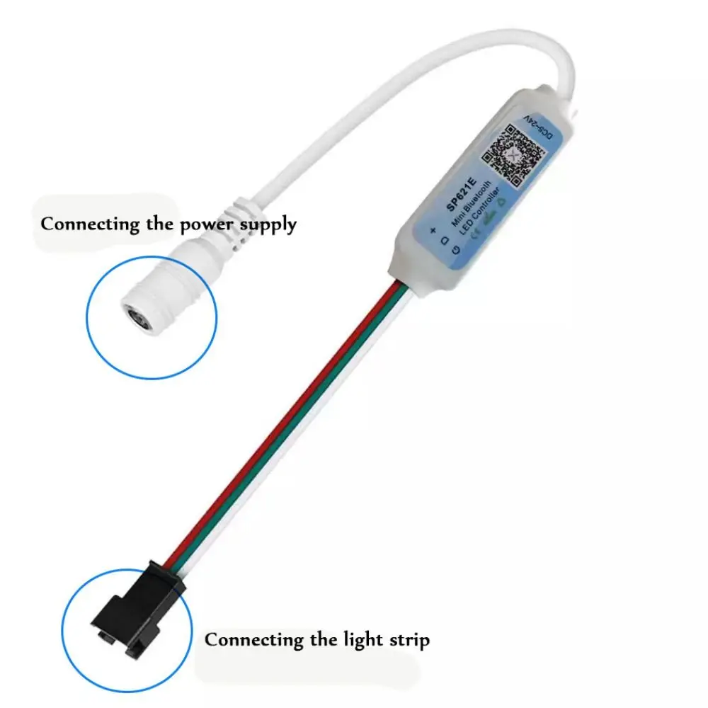 Мини-музыкальный Контроллер Bluetooth WS2812B С Приложением WS2812 WS2811 Пикселей Адресная