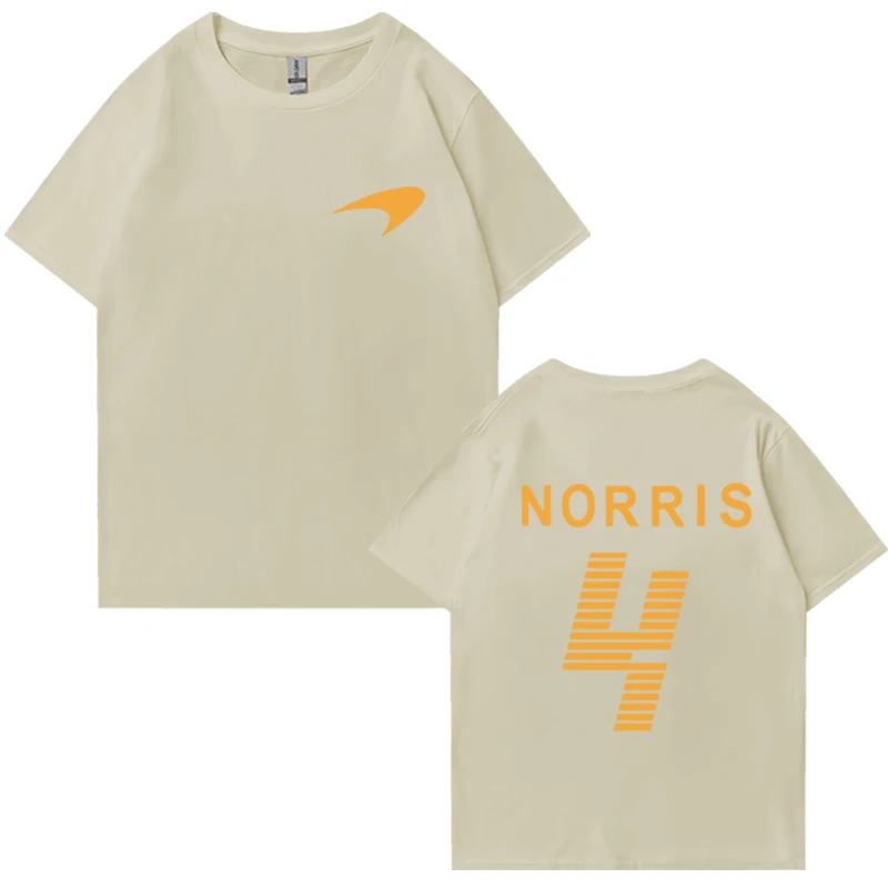Новинка в Lando Norris Racing Driver двусторонние футболки с рисунком для мужчин и женщин