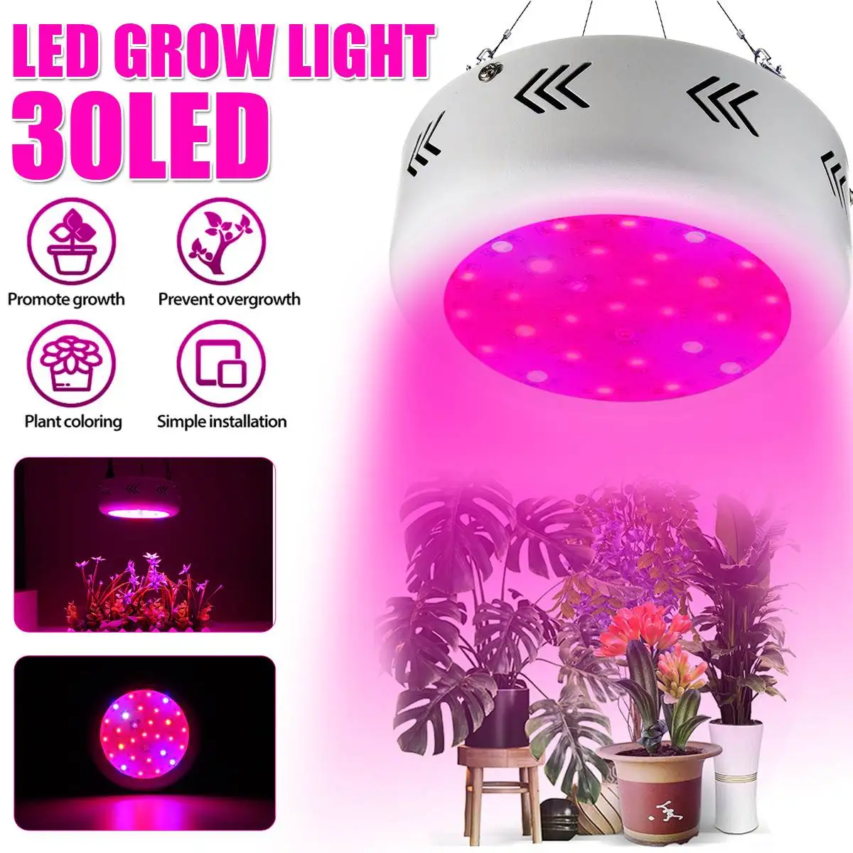 

300W LED Grow Light Full Spectrum LED Plant Grow Light Veg Bloom Lamp Indoor Plant Growing Light High efficiency Greenhouse