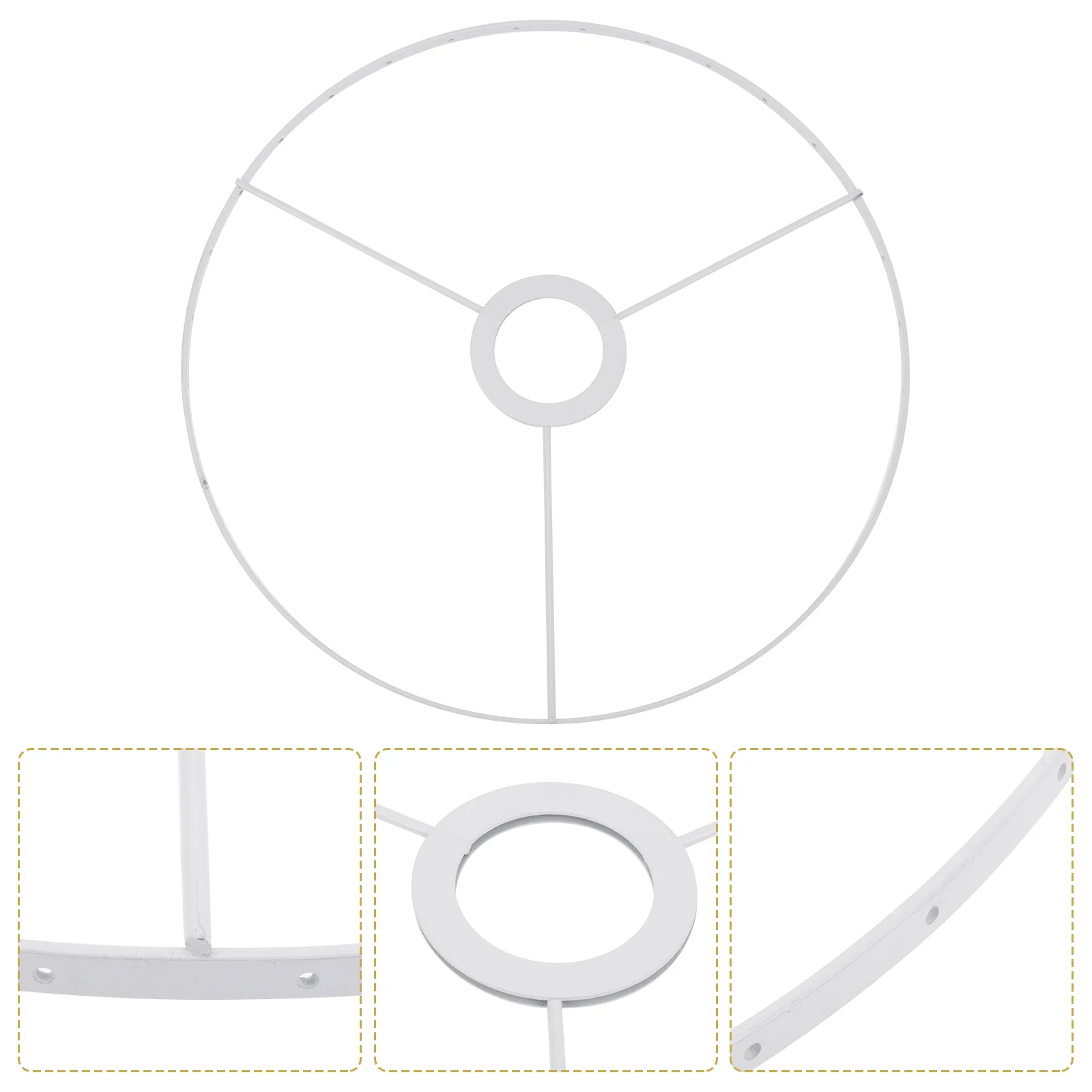 

Lamp Lampshade Shade Bracket Ring Frame Guard Cage Light Holder Heavy Horn Wire Harp Saddle Drum Round Adapter Base Duty Metal