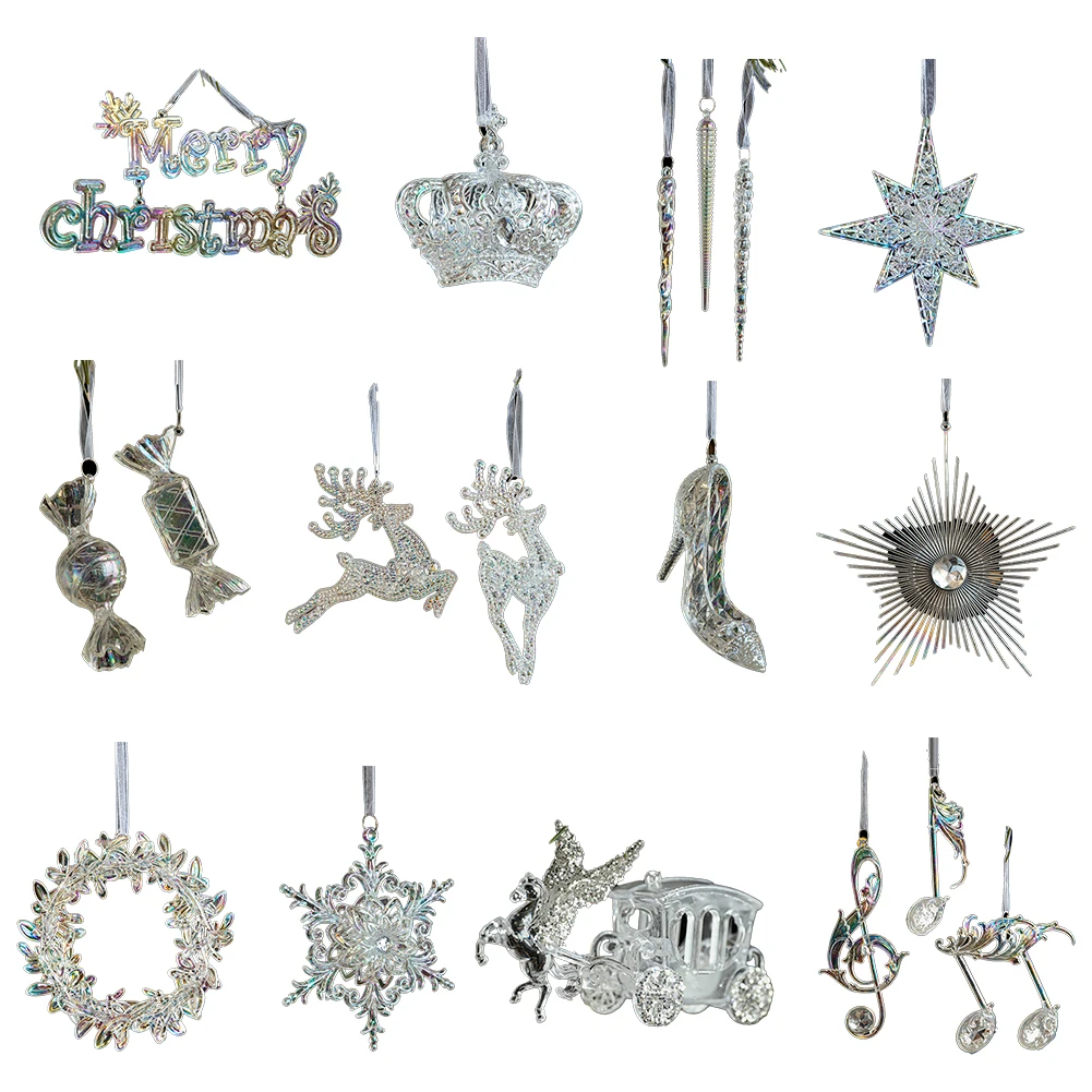 Ослепительные акриловые украшения в виде сосульки добавляют элегантность к