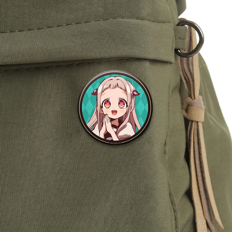 Милые круглые броши на клипсе Yugi Amane Hanako Minamoto Kou Yashiro Nene значок для рюкзака