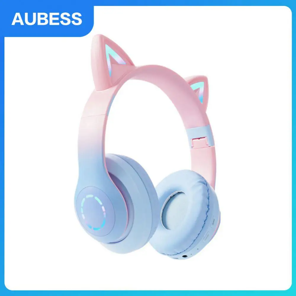 

Gaming Wired Earphone Led Flash Light Wireless Headphone Tws Stereo Music Earbuds Over Head Headphone Foldable