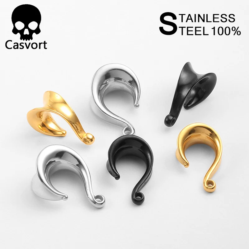

Earblity 10pcs/lot Unique Stainless Steel Ear Piercing Fashion Hooks for Dangles Body Piercing Jewelry
