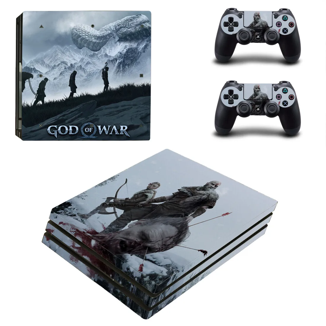Наклейка God of War PS4 Pro
