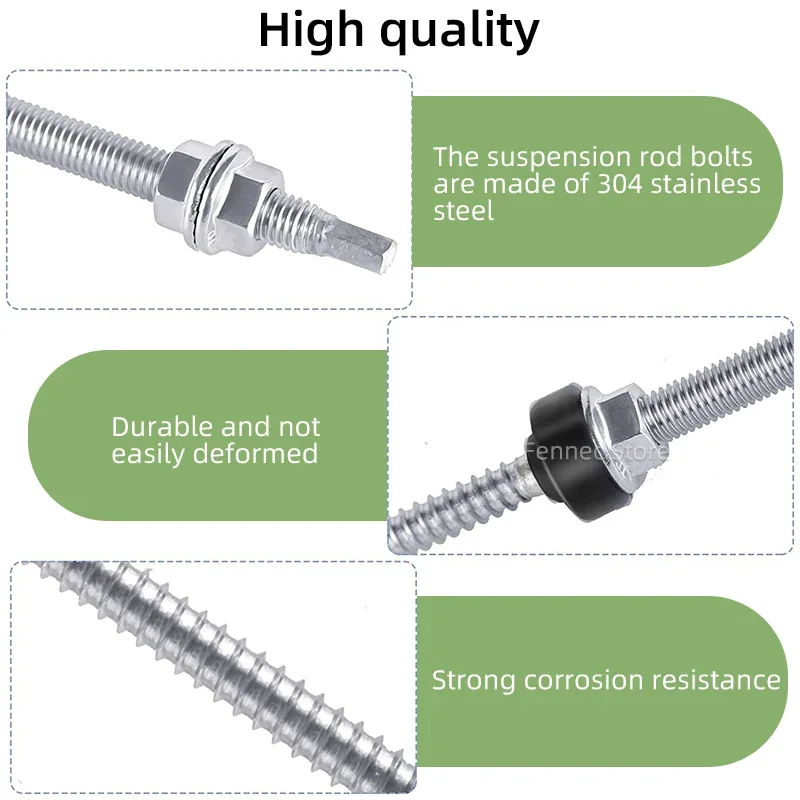 Болты для солнечной панели крепежные винты крыши 4/6 шт. M10 нержавеющая сталь 304