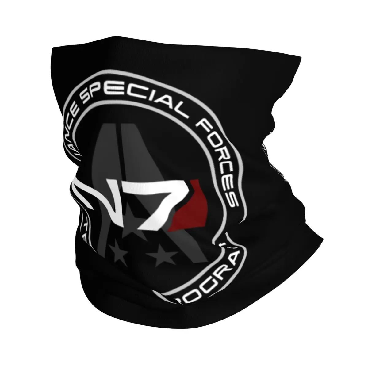 

Alliance Mass Effect N7 Neck Gaiter Men Women Windproof Winter Video Game Bandana Scarf for Hiking