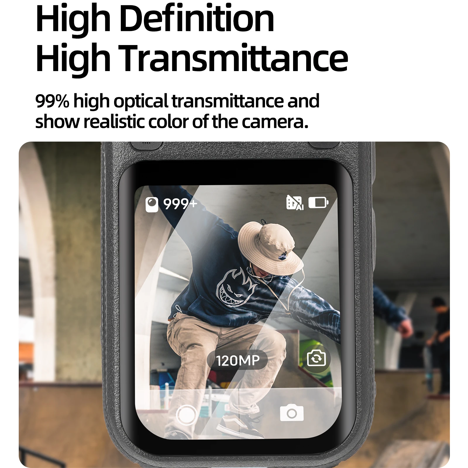 Фото Защитная пленка Sunnylife для камеры Insta360 X6, высококачественная упрочненная пленка, устойчивая к царапинам, композитная мягкая защитная пленка, ультратонкая 0,33 мм. №3