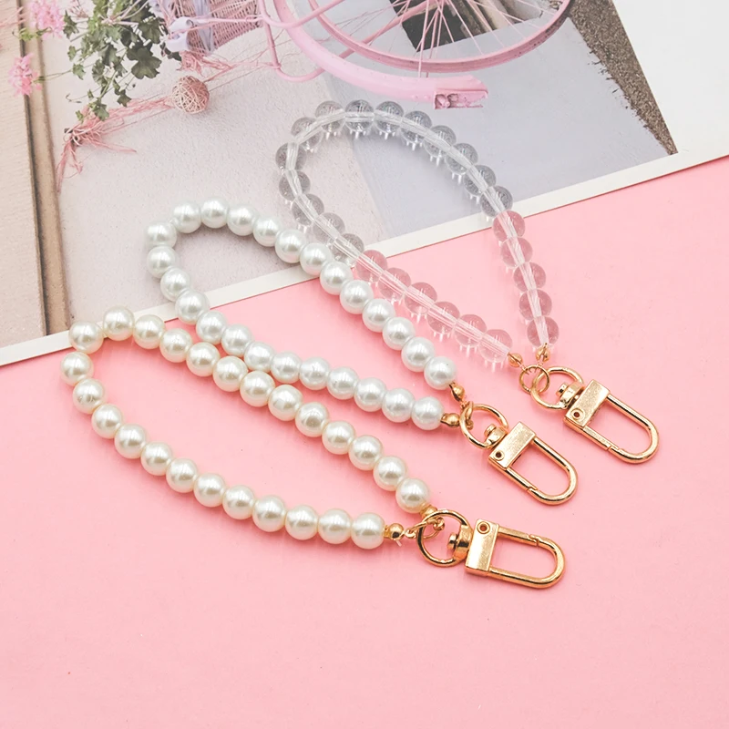 

5 Pcs/Lot Pearl Chain Car Key Chain Fashion Women's Handbag Wallet Pendant Keychain Keyring Accessories Key Ring Charm Jewelry