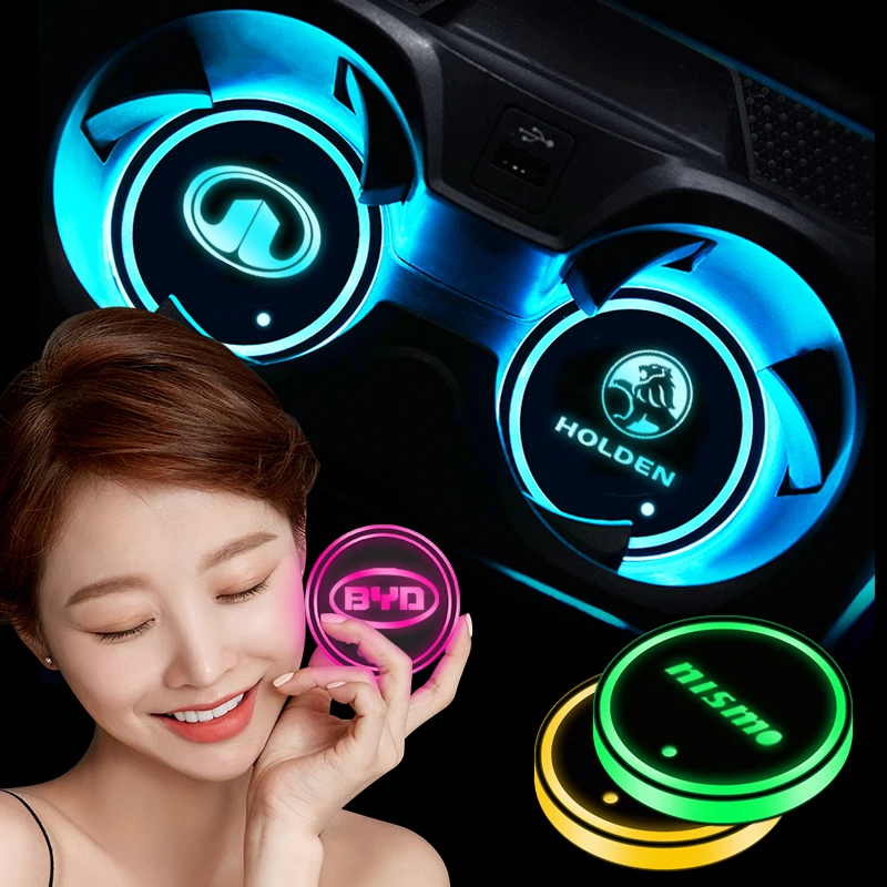 7 цветных светодиодных USB-подставок для Ford Mustang GT SHELBY Convertible Coupe, автомобильные аксессуары