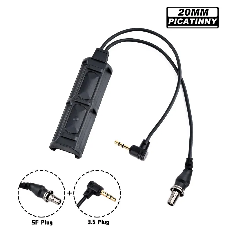 Удаленный двойной датчик давления SF plug 2,5 мм для PEQ DBAL NGAL M300 M600 тактический фонарик Охота страйкбол аксессуары (art.: 3920c44bf7eea) - 3920c44bf7eea