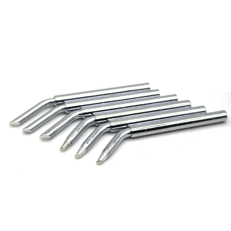 3 шт. 60 Вт наконечник для паяльника TD6-2C 3C 4C конические/Изогнутые сварочные