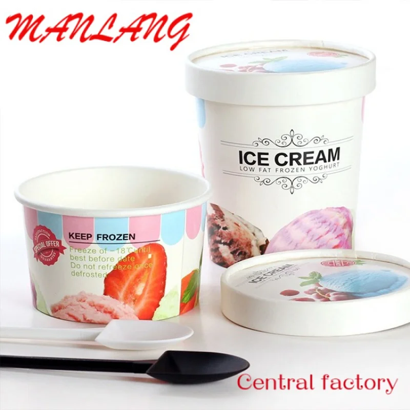 Индивидуальная Бумажная чаша для мороженого