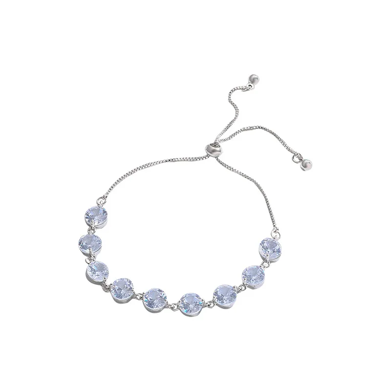 

Fashion Diamond Bracelet for Women Jewelry Accessories Trendy Korean Adjustable Pull Hand String for Girls Supplies Jewelry Gift