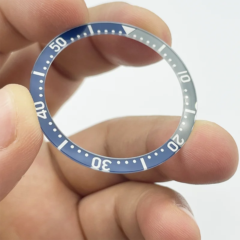 Watch Modify Parts 38mm/31.5mm SKX007/009 Full Luminous Glass Bezel Insert Kit Fits SKX Diver Watch Case