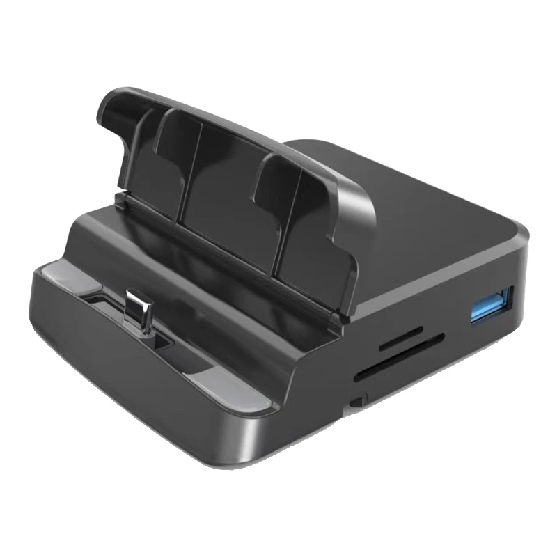 

Smartphone Tablet Docking Station 8-in-1 Multi-purpose Dockstation Phone Stand USB Port Charging Port TF/SD Card Reader