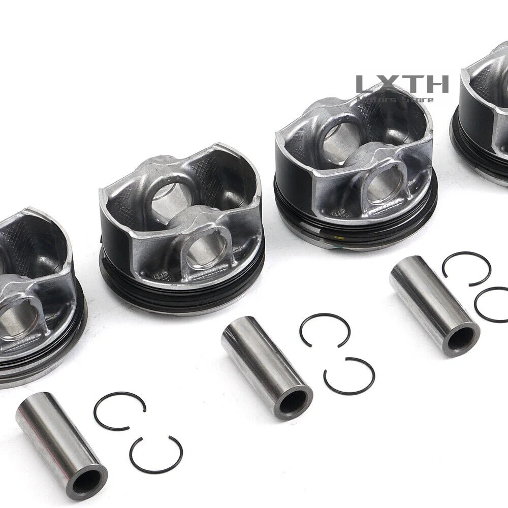 Набор из 4 поршней и колец CR 10 2 A 11258638450 Для BMW 330i 430i F30 F32 F56 G20 G30 B46 B48 0 (1998cc) с