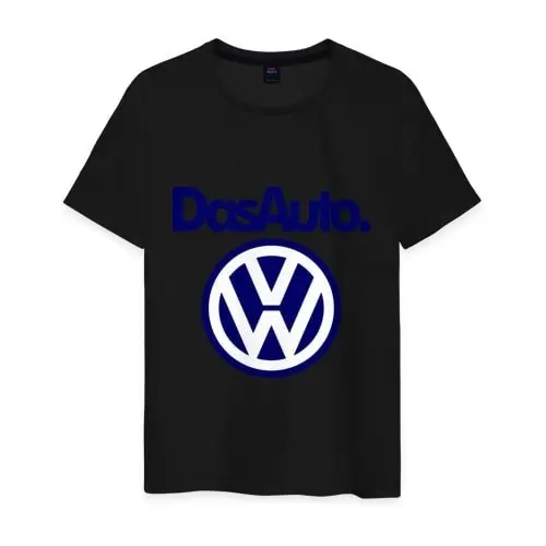 Мужская футболка хлопок Volkswagen Das Auto | одежда