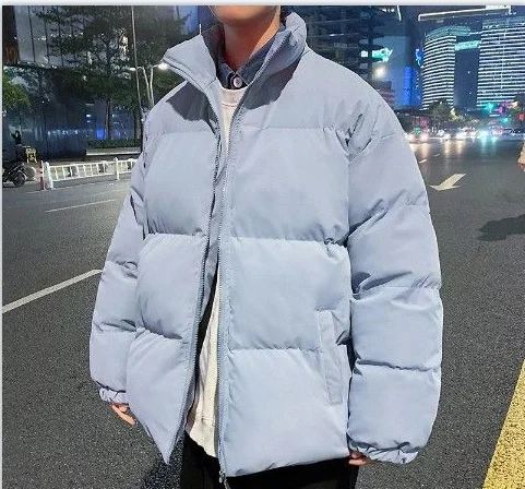 Парка в стиле ретро для мужчин и женщин уличная одежда однотонная теплая куртка