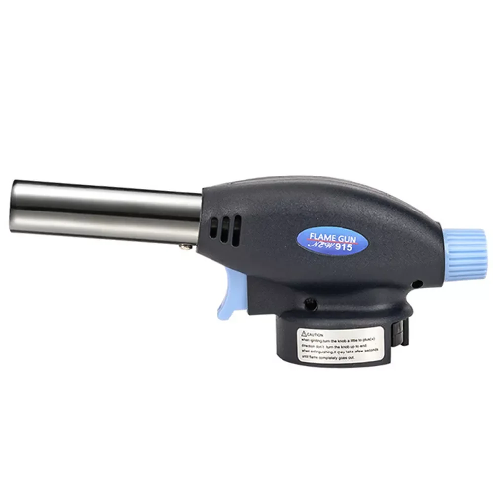 

Metal 1300°C Igniter Super Flame Gun Butane Torch Burner Welding Gas Lighter Potable Kitchen Baking Outdoor Picnic Heat BBQ Tool