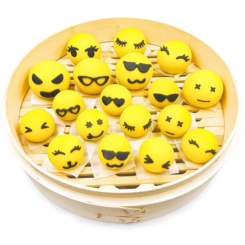 

Roasting Tool 3D Steamed Bun Biscuit Mould Cute Facial Modeling Set Cartoon Bag Plastic Cookie Wedding Birthday Cake Decorating