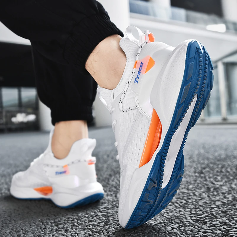 Мужские Дышащие Кроссовки Новое Поступление 2024 Мягкая Подошва Сетчатый Верх