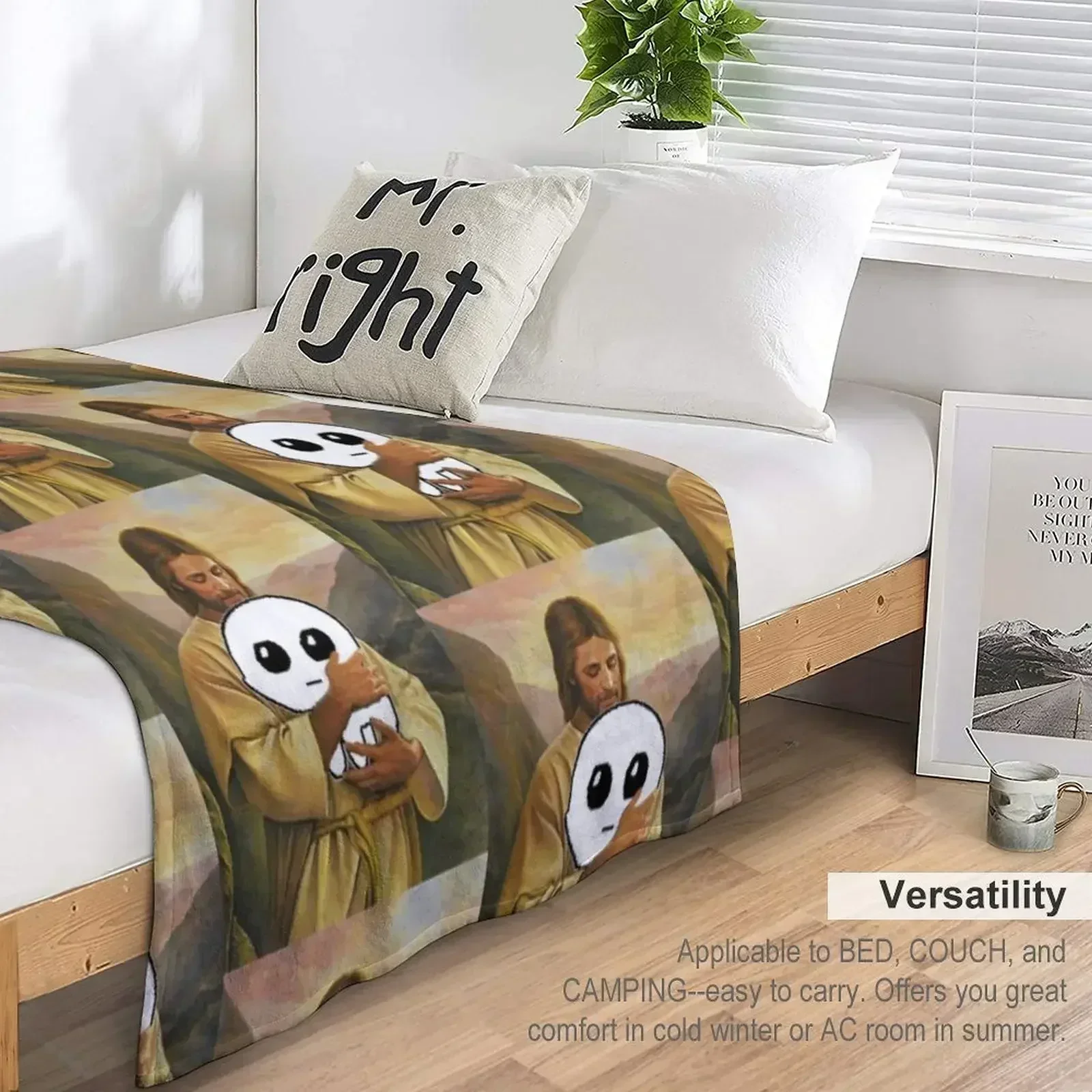 Иисус с аутизмом существо tbh пледы одеяло рождественские украшения одеяла для