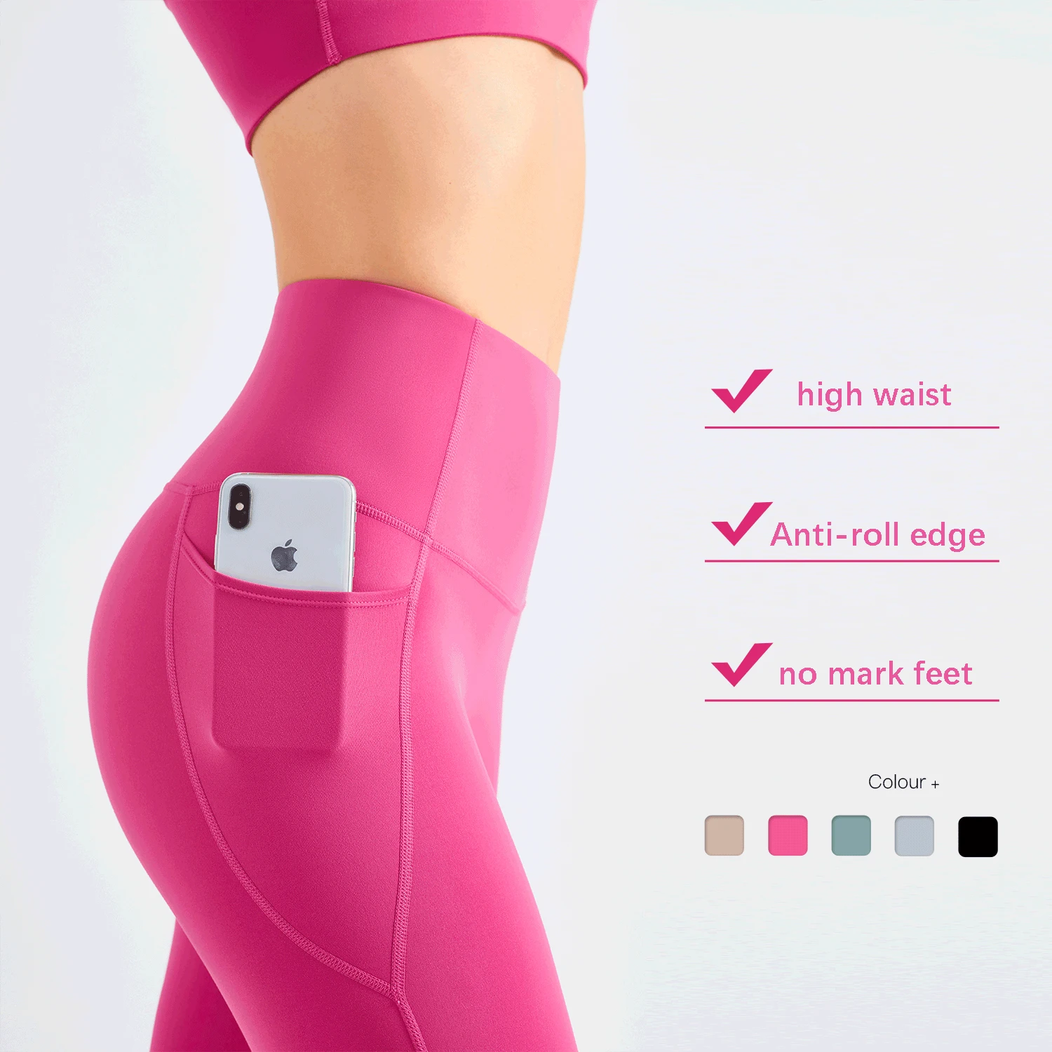 Lulu Women's Pants Yoga Leggings Naked Girls Gym Fitness Sport Tights High Waist No T-shaped Embarrassing Line Seamless Leggings