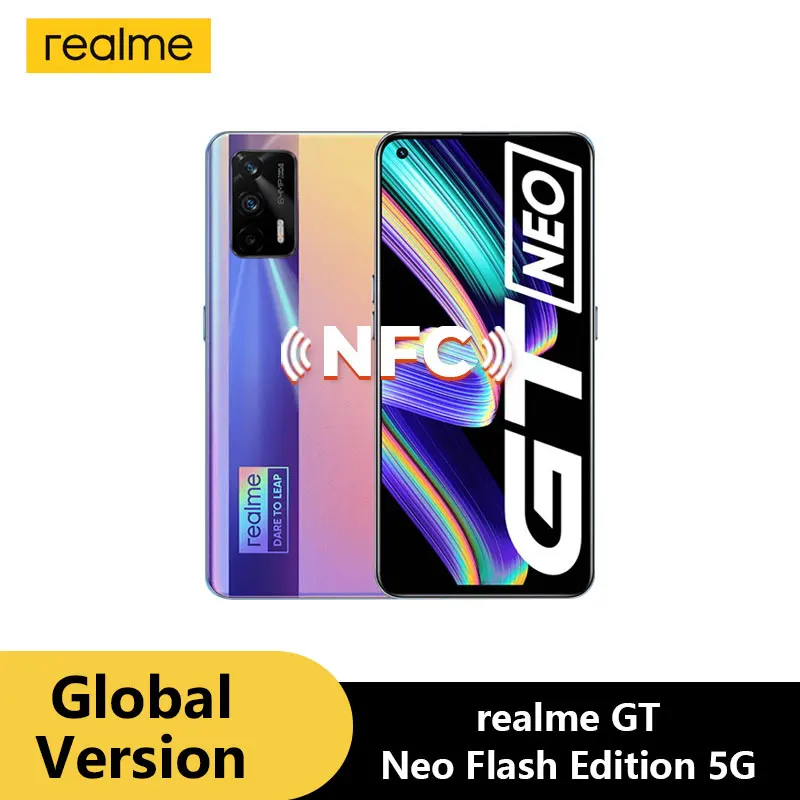 

realme GT Neo 5G Flash Edition International ROM 8GB+128GB 120Hz Super AMOLED Dimensity 1200 65W Dart Charge NFC