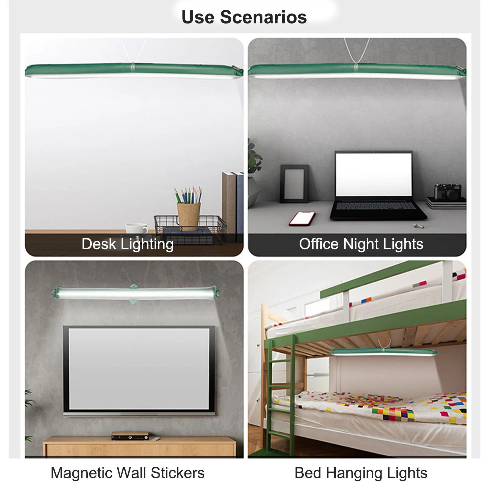 Надувной светильник для кемпинга с USB-зарядкой лампы 45 лампочками 300 люмен