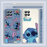 stitch the baby disney for realme q3s gt 2 s7 st s2 c25y c21y c11 c17 narzo 50a 50i 30 20 liquid left rope phone case capa