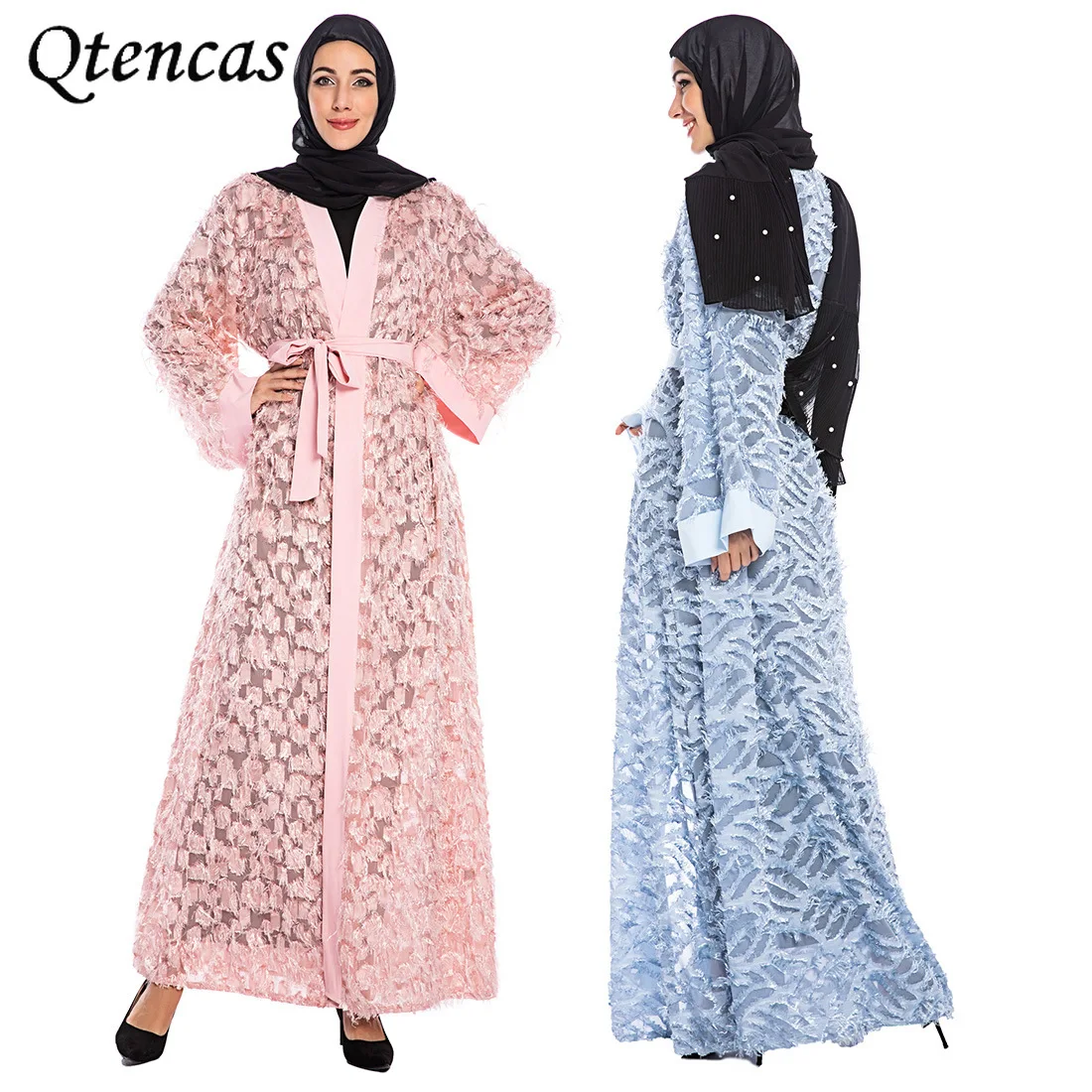 Женское платье-хиджаб с бахромой Eid Abaya