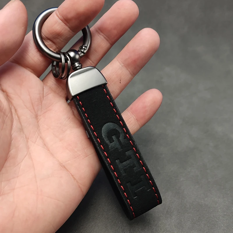 Замшевый кожаный брелок аксессуары для ключей VW GTI Polo Golf 4 5 6 7 R400 TCR MK2 MK4 MK5 MK6 MK7 |