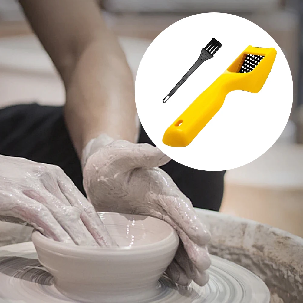 Инструмент для формирования керамики с чистящей щеткой глины Измельчитель