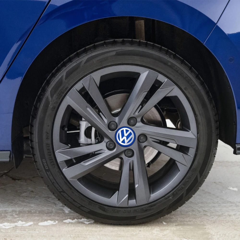 Наклейки на центральные колпачки колесных дисков 708090100120 мм для Volkswagen VW GTI R Line R32 Touareg Passat Polo Jetta MK4 TSI Beetle (art.: 3920dba07b808) - 3920dba07b808