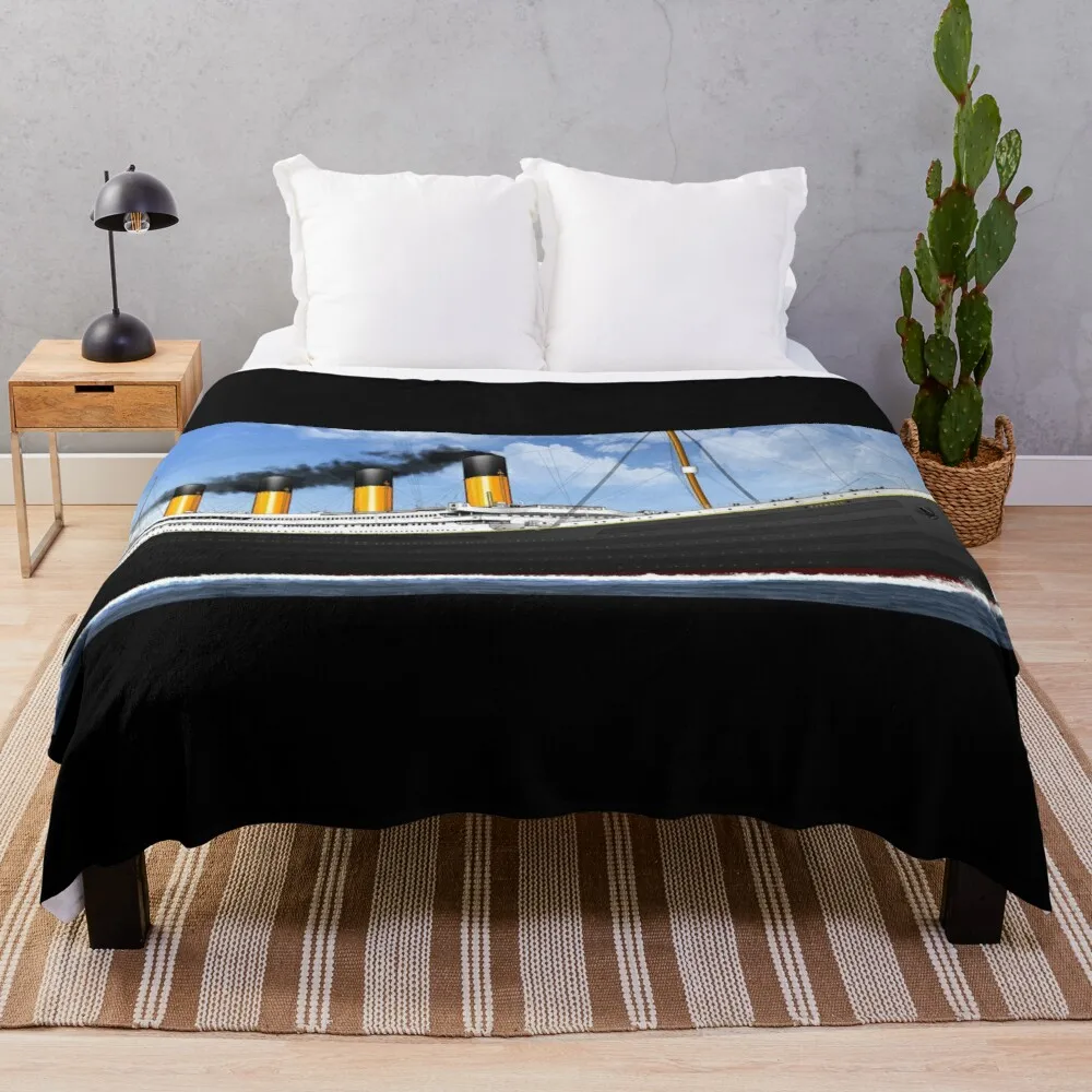 

RMS TITANIC OPEN WATER Throw Blanket tweed blanket