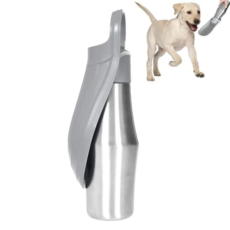 

Portable Water Bottle For Dogs 27oz Large Capacity Compact Water Dispenser Pet Supplies 2 In 1 Dog Water Bowl For Puppies