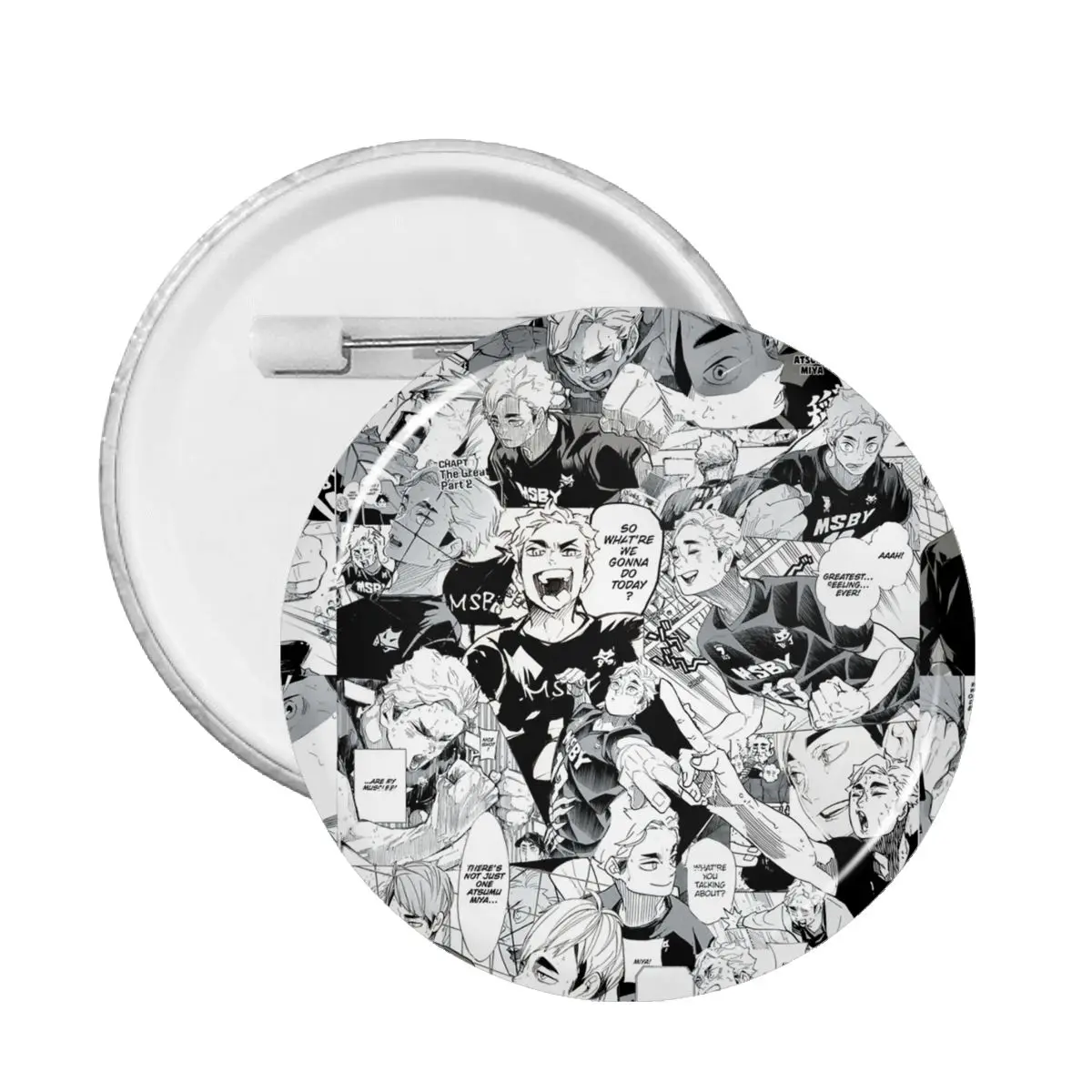 

Аниме заколки для лацканов Haikyuu Новинка Мягкая булавка для одежды Miya Atsumu манга значки Броши из ПВХ ювелирные изделия аксессуары подарок