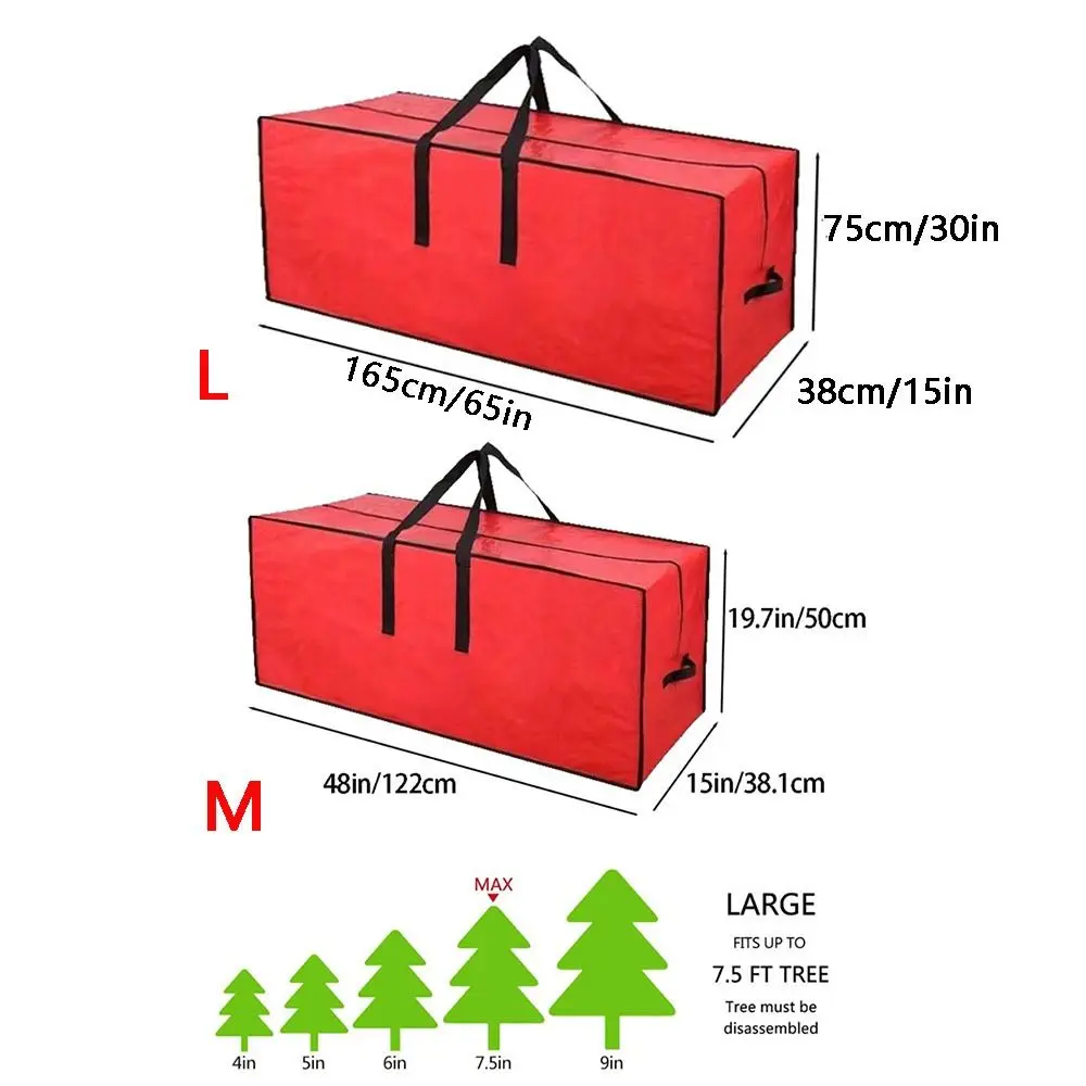 Сумка для хранения рождественской елки на молнии против пыли большой размер