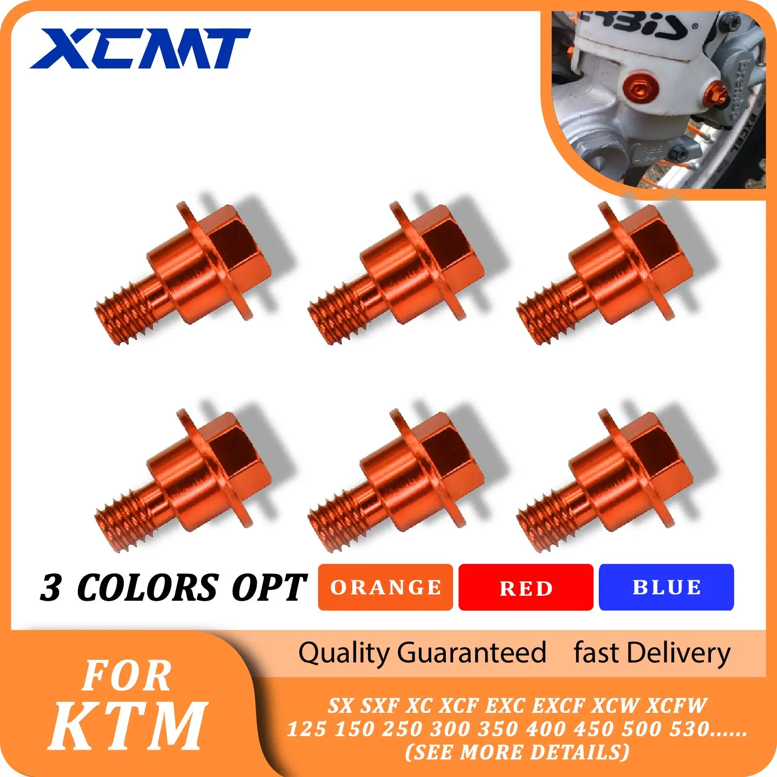 XCMT M6 * 12 Винт защиты передней вилки для KTM EXC EXCF SX SXF XC XCF XCW XCFW 125 150 250 300 350 400 450 500 530