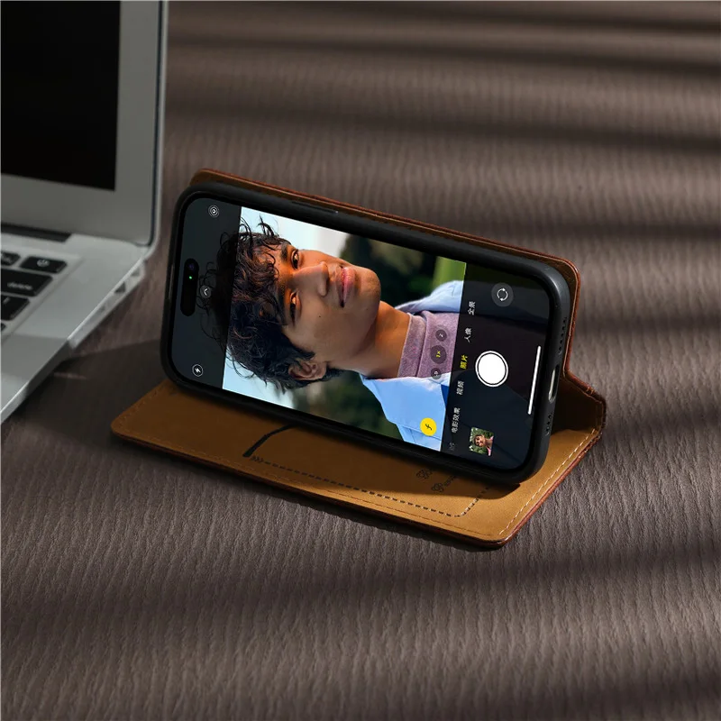 Фото Флип-кожаный чехол для телефона Vivo X300 Чехол Vivo X300 Pro Cover Global Version Wallet Shell Etui Vivo Case X300 5G X 300 Pro Capa №4
