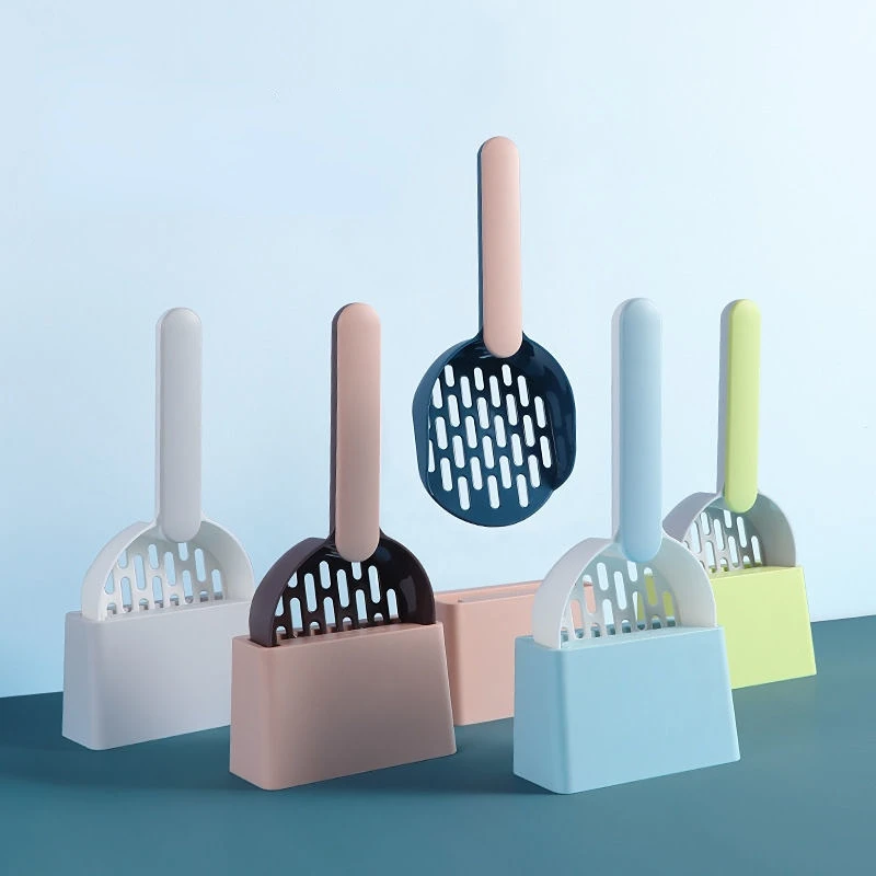 

Cat Litter Scoop Plastic Cat Litter Shovel With Base Self Cleaning Cat Litter Box Shovel Kitten Toilet Clean Tools Cat Supplies