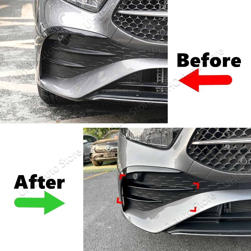 Сплиттер для переднего бампера Mercedes Benz A Class W177 A180 A200 A220 A250 A35 A45 AMG LCI 2023