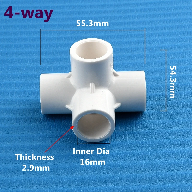 

SHSMFC белые ПВХ фитинги для труб 16 мм