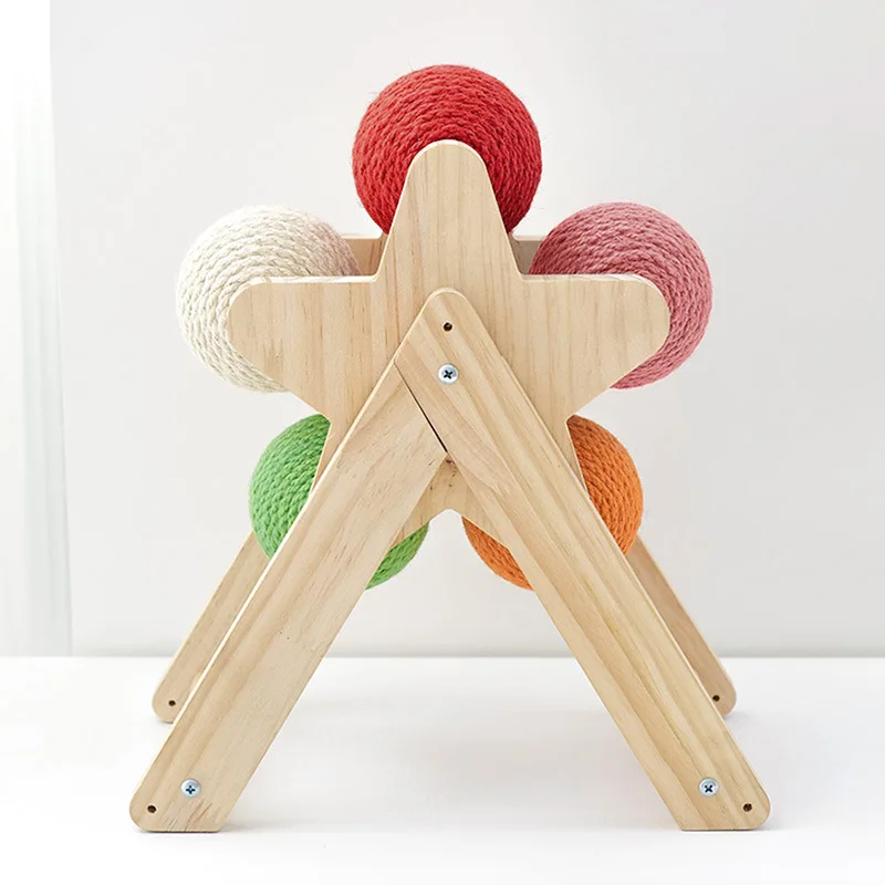 

Cat Grabbing Twist Ball Five -color Rotor Wheel Scrapers Tower Claw Sharpener Scratching Post Scratch Scraper Cats Game Complex
